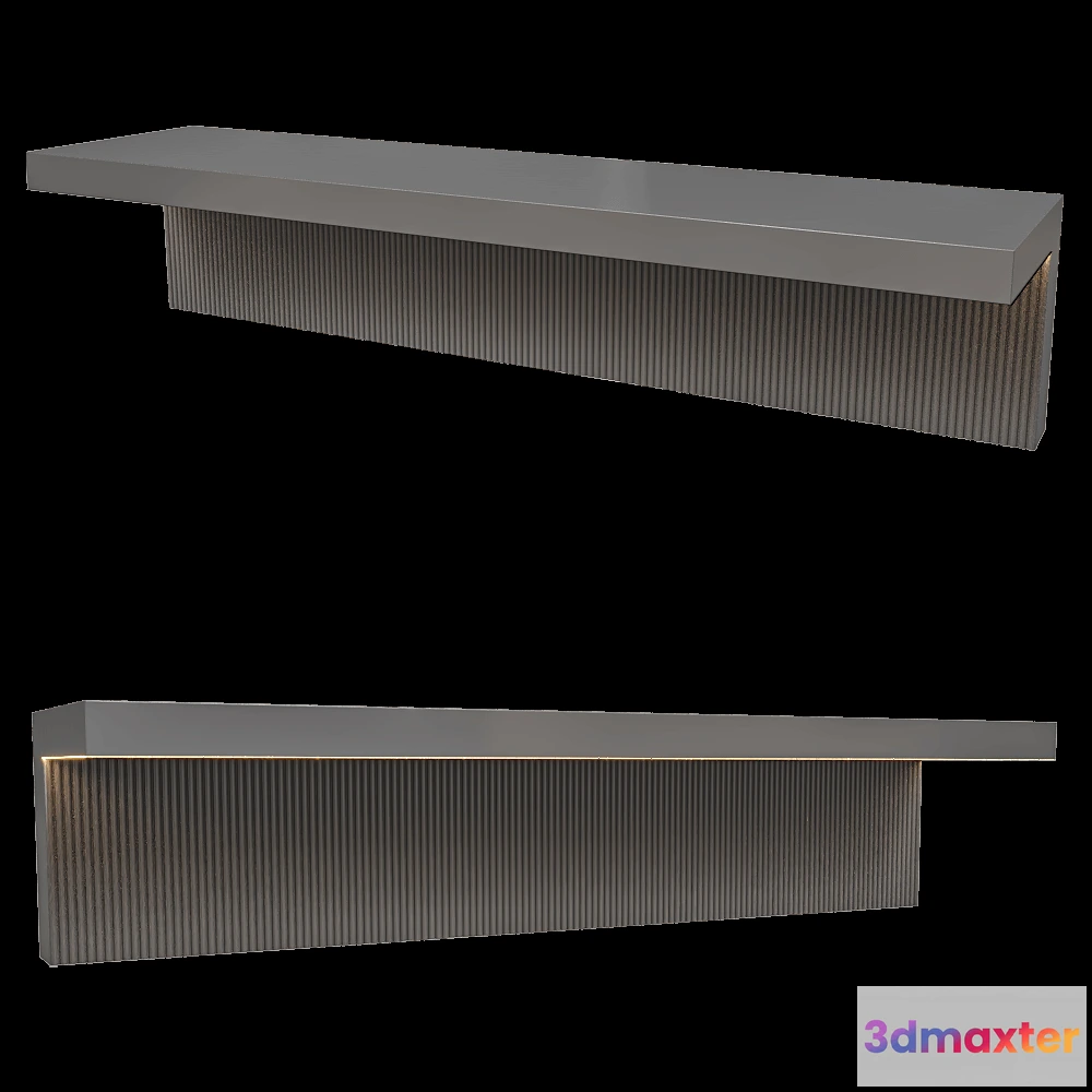 1628222 - SCAPPINI HOME  - Floor standing shelf FLAT 3D Max