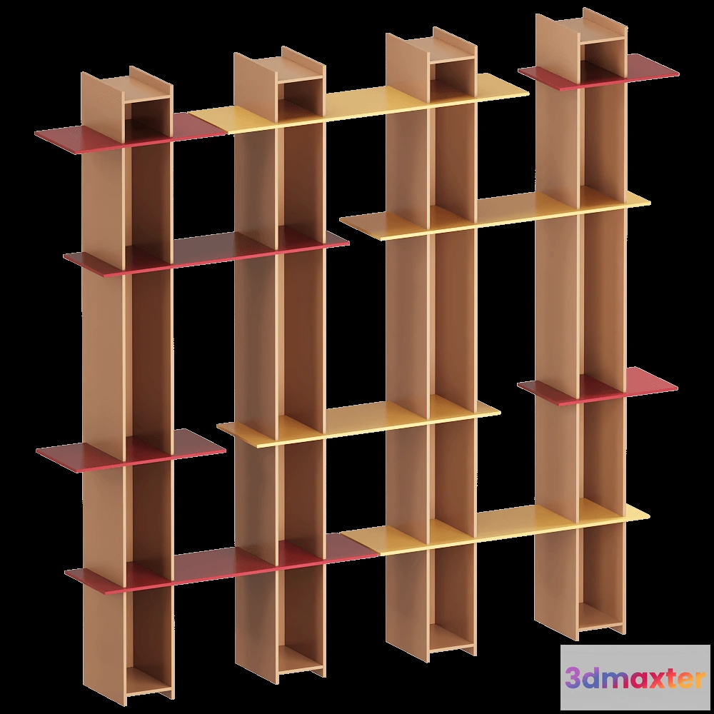 1628228 - Sculptures Jeux  - Bookcase Joint 3D Max