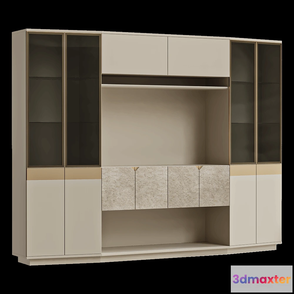 1628234 - Shin Plaza - Bookshelf LY-0032600 3D Max