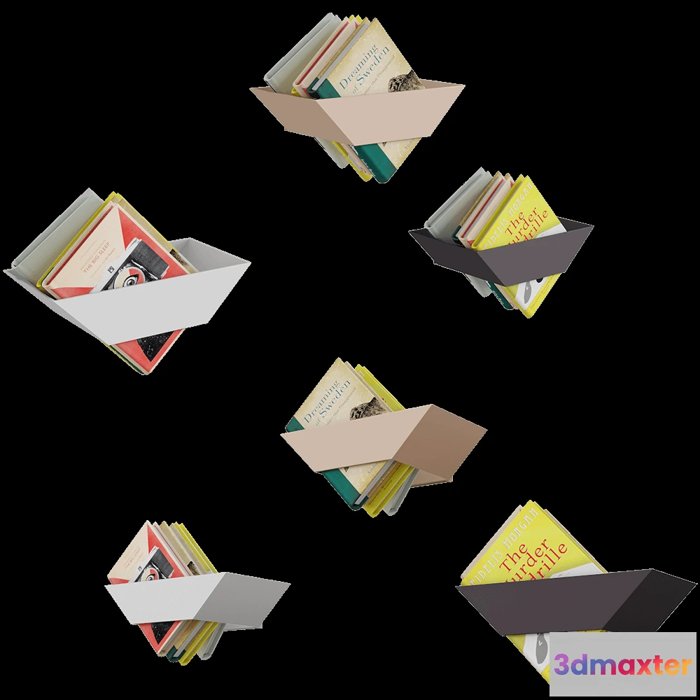 1628264 - Systemtronic - Bookshelf Koku 3D Max