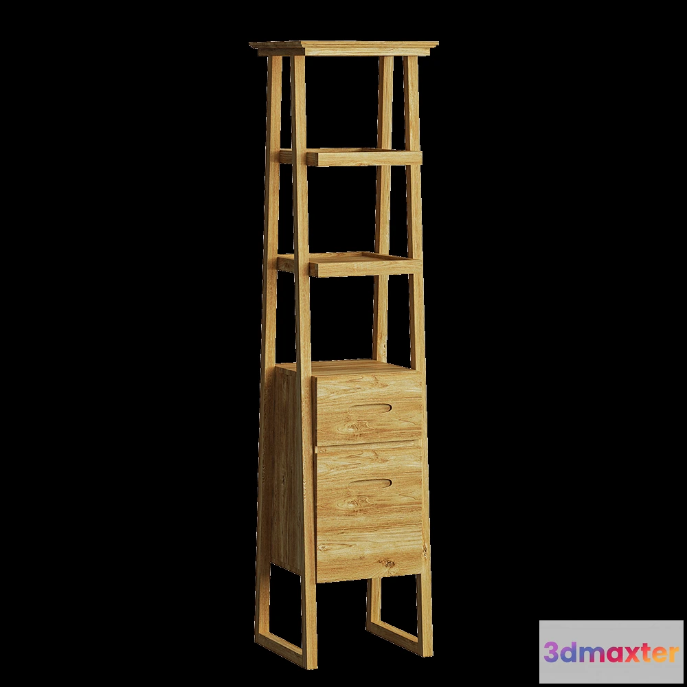 1628268 - Teak House - Bathroom rack Mizu 3D Max