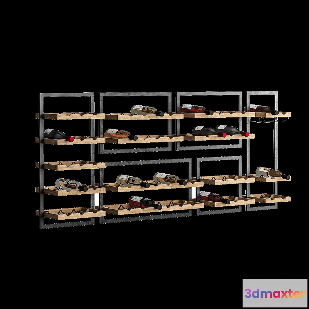 1628270 - Teak House - Shelves for drinks Mate 3D Max