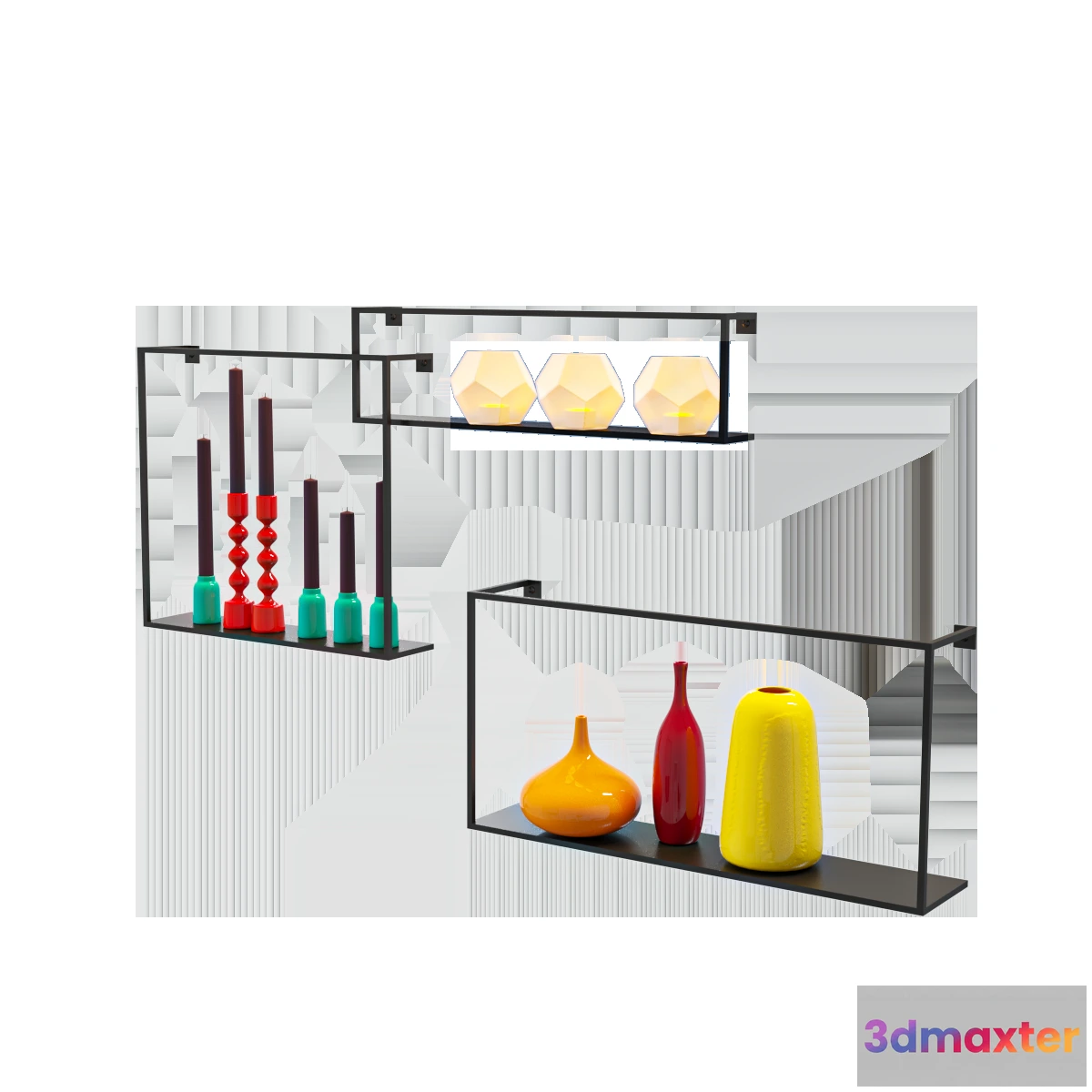 1628296 - furniture - Decor set Barrel 3D Max