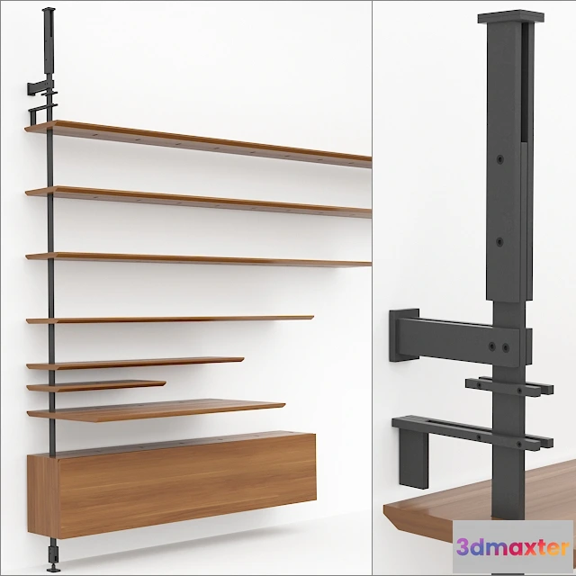 1628362 - furniture - Cattelan Italia - Airport - elements for assembling the rack 3D Max