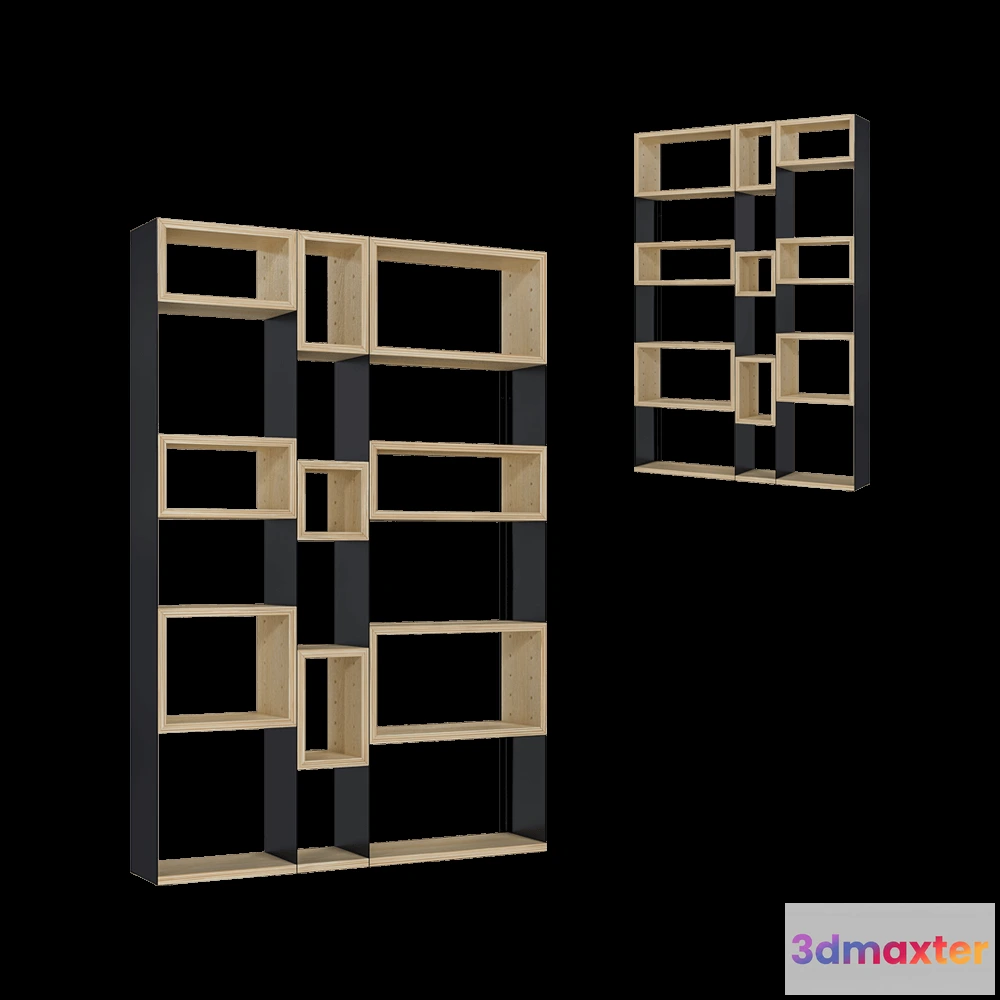 1628444 - Zava - Bookshelf Concrete 3D Max