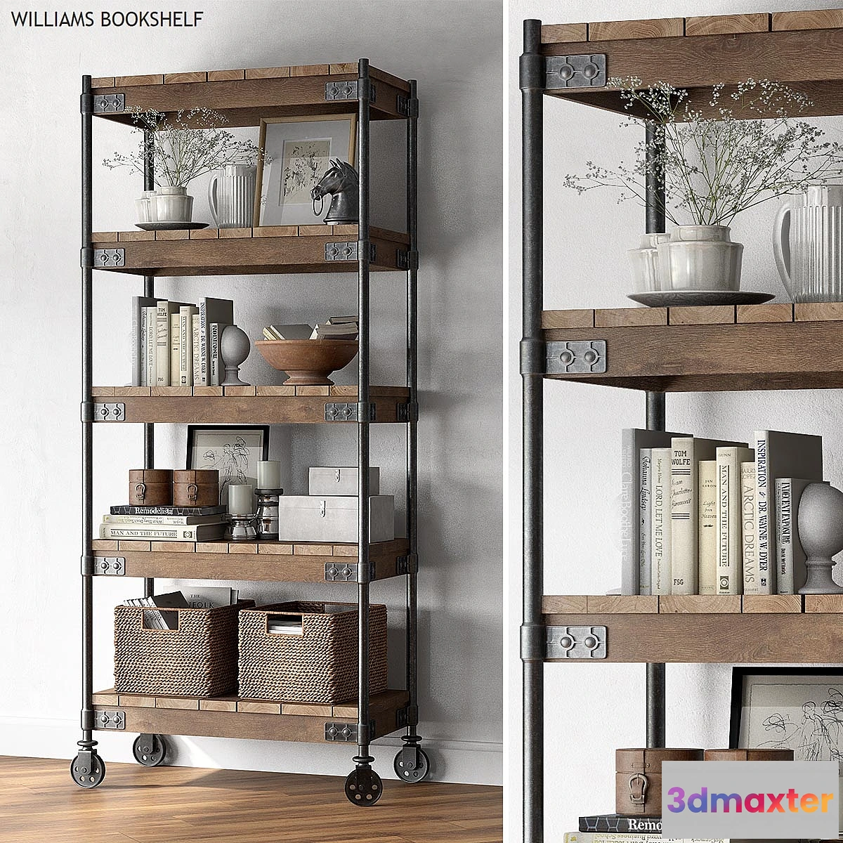 548101 - Pottery barn WILLIAMS BOOKSHELF
