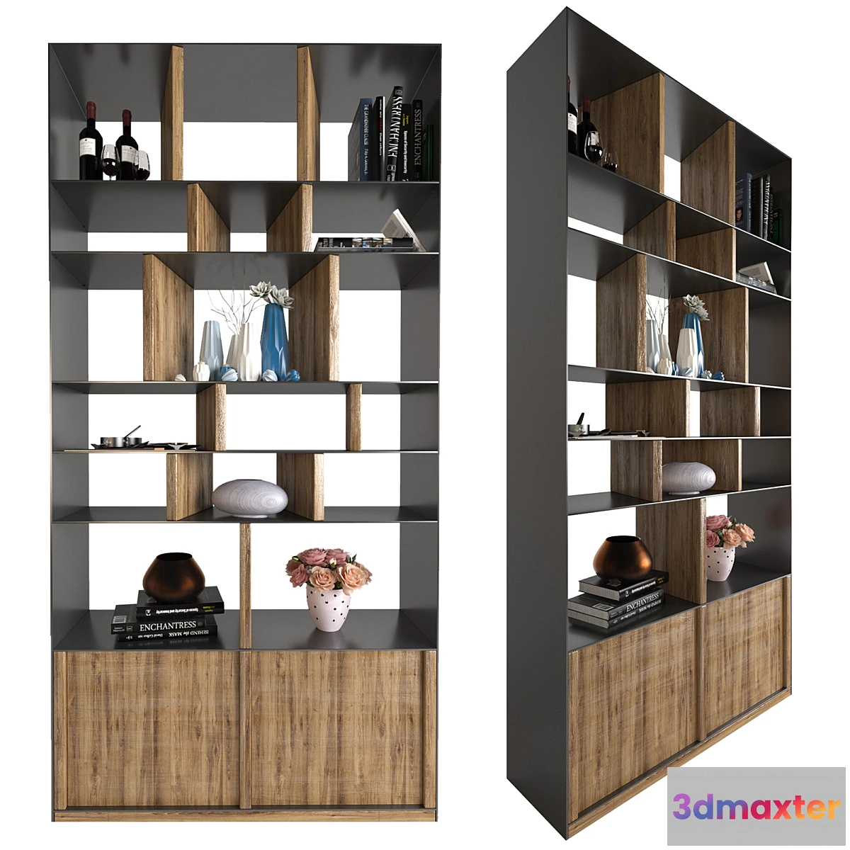 558087 - Bookcase Storm (Brend KARE DESIGN)