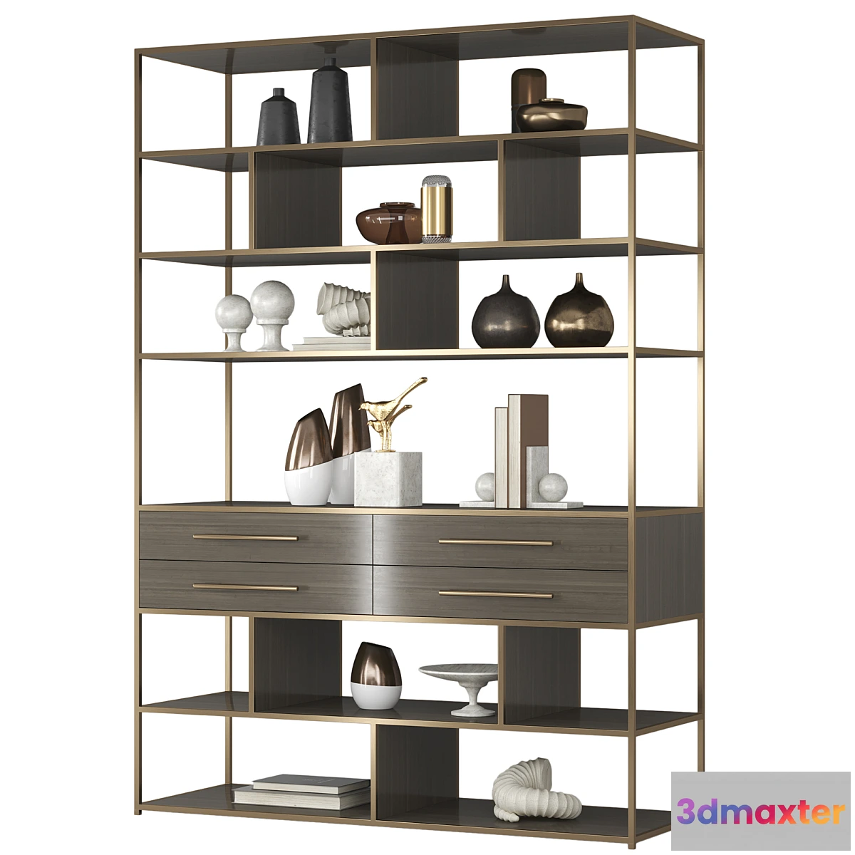 611553 - Mack etagere shelving unit