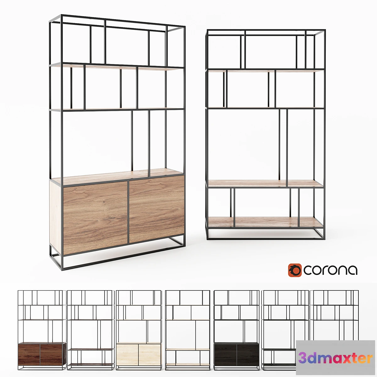 655739 - COSMORELAX shelving  Makella Makella New  Black