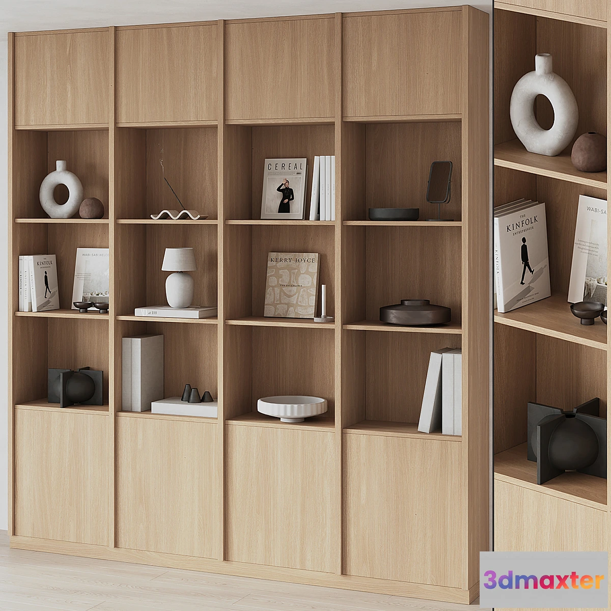 680406 - Big Bookcase with Modern Decor - No.2