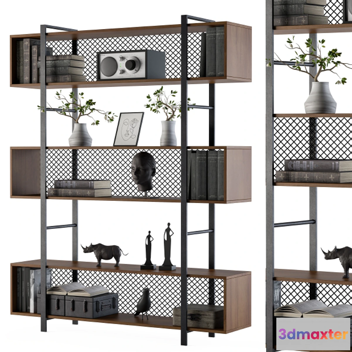 700540 - Wood and Metal Rack - No.2