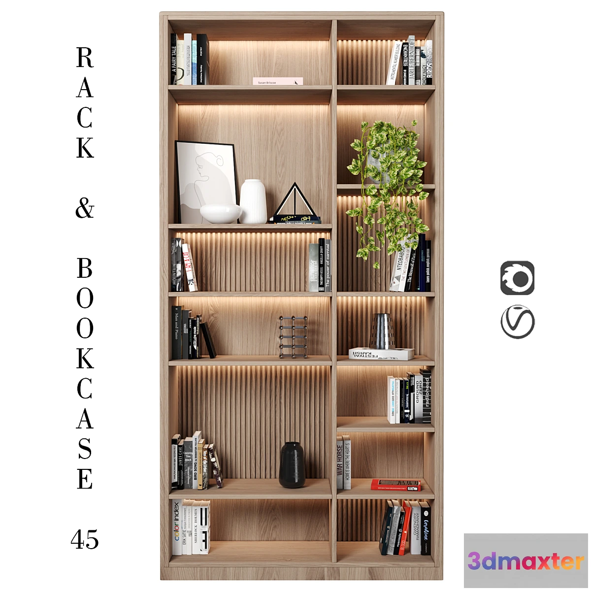 700702 - Rack and Bookcase
