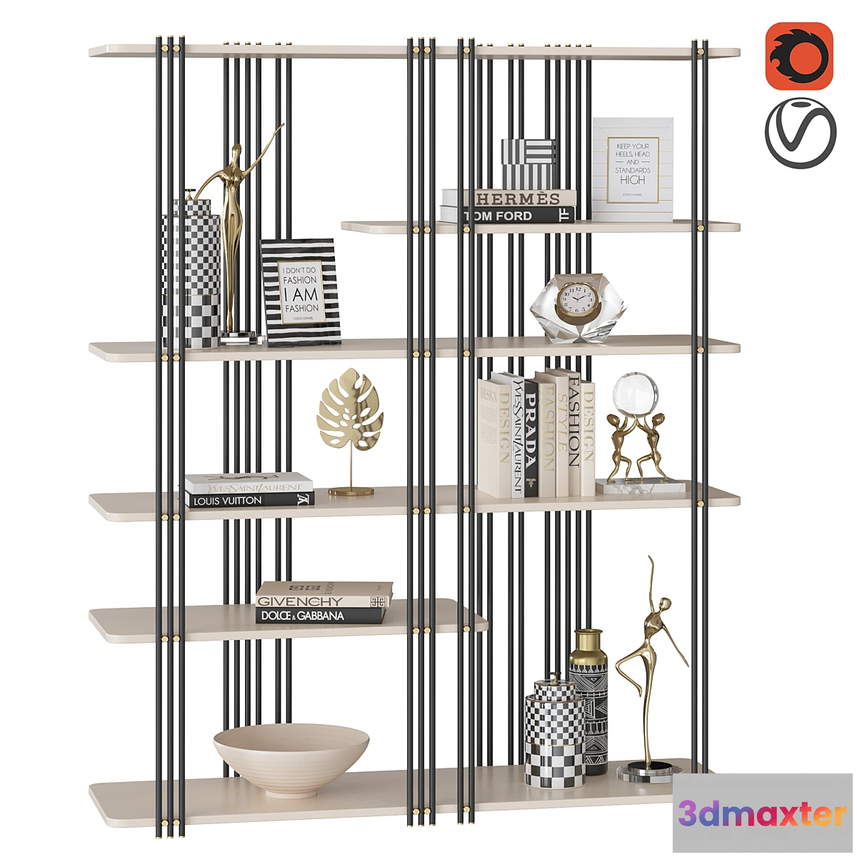 761681 - Bookcase BAMBOO _ Praddy