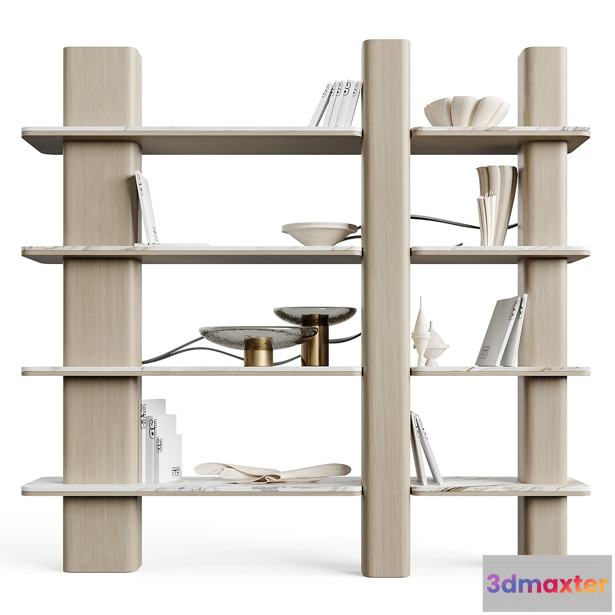 782592 - Carpanese Home Erice Bookshelf Rising Collection
