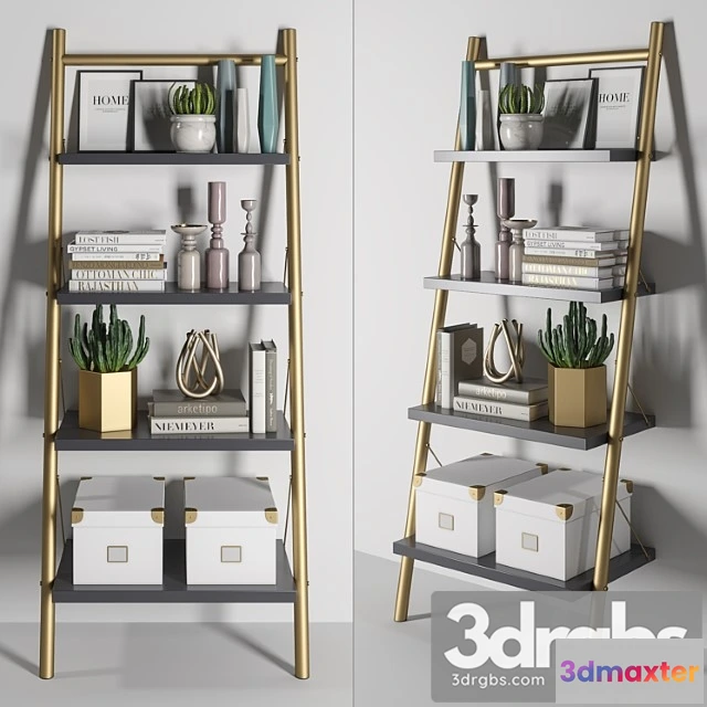 956682 - Bookcase decor set 1 2