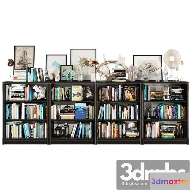 956752 - Dark bookshelf set 2