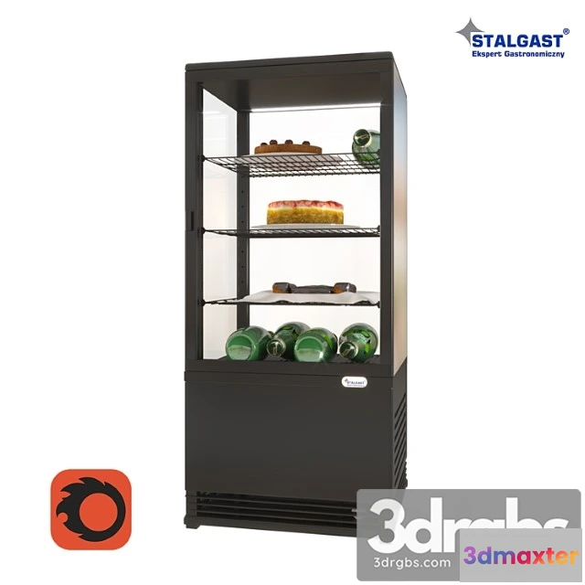 956770 - Desktop Refrigeration Showcase Stalgast 852171 With Products