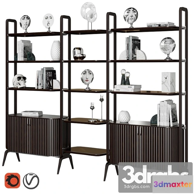 956782 - Eden-rock bookcase with 3 elements design sacha lakic 2