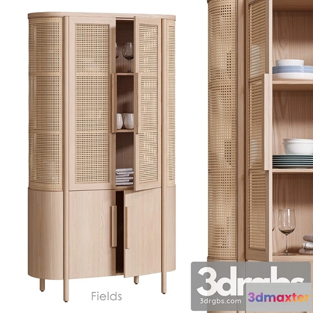 956800 - Fields Cabinet For Storage By Crate Barrel
