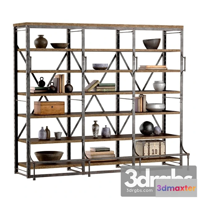956808 - French library wide rack ii 2