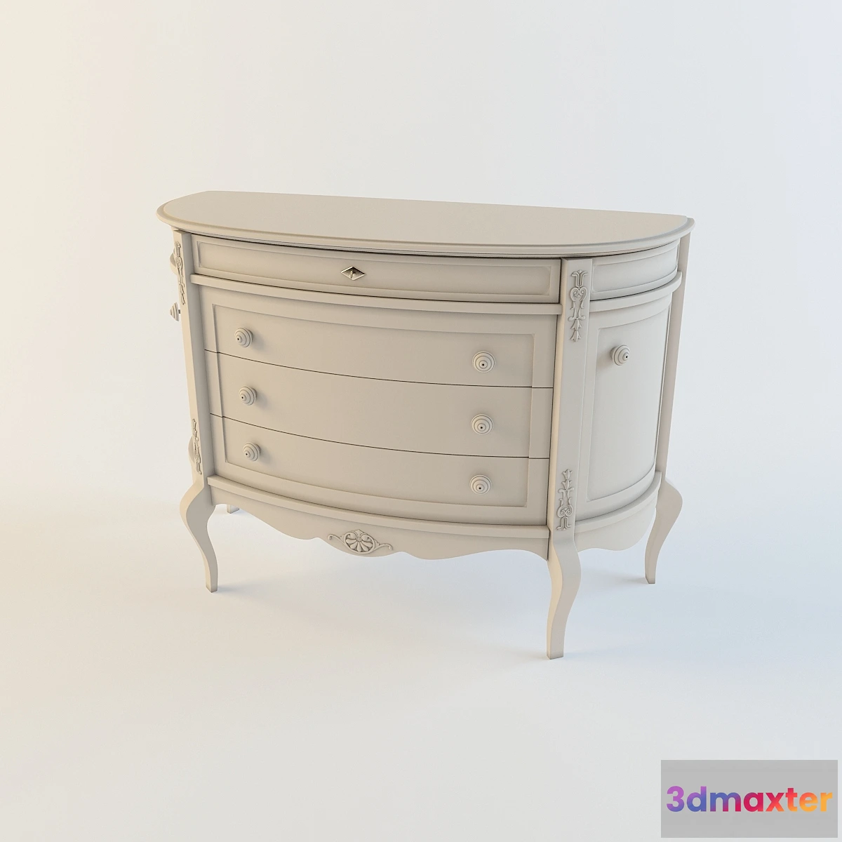 1267217 - Chest Giusti Portos Mezzaluna 3D Max