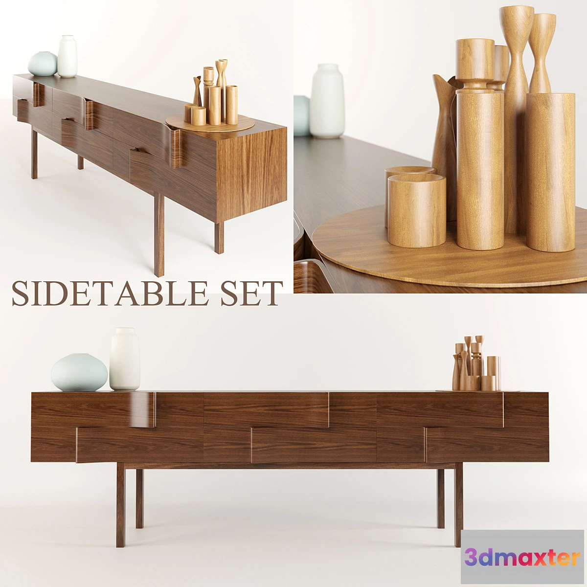 1283630 - Side Table Set - No.2 3D Max