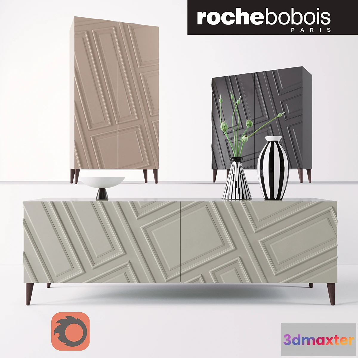 1313735 - ASTRAGALE SIDEBOARD 3D Max