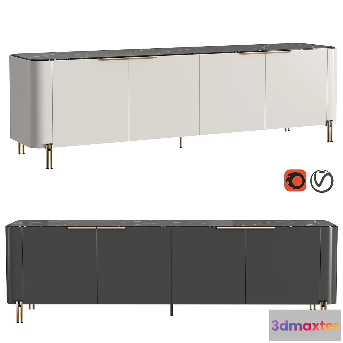 1320106 - BAMBOO sideboard 3D Max