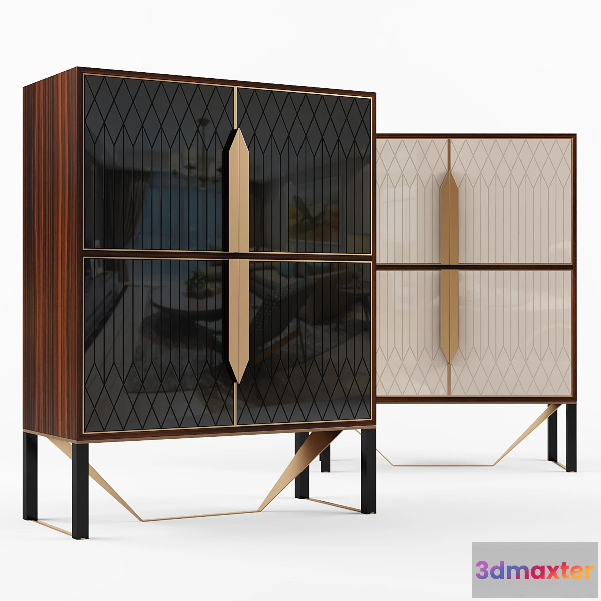 1329586 - Capital Collection PRISMA Highboard 3D Max