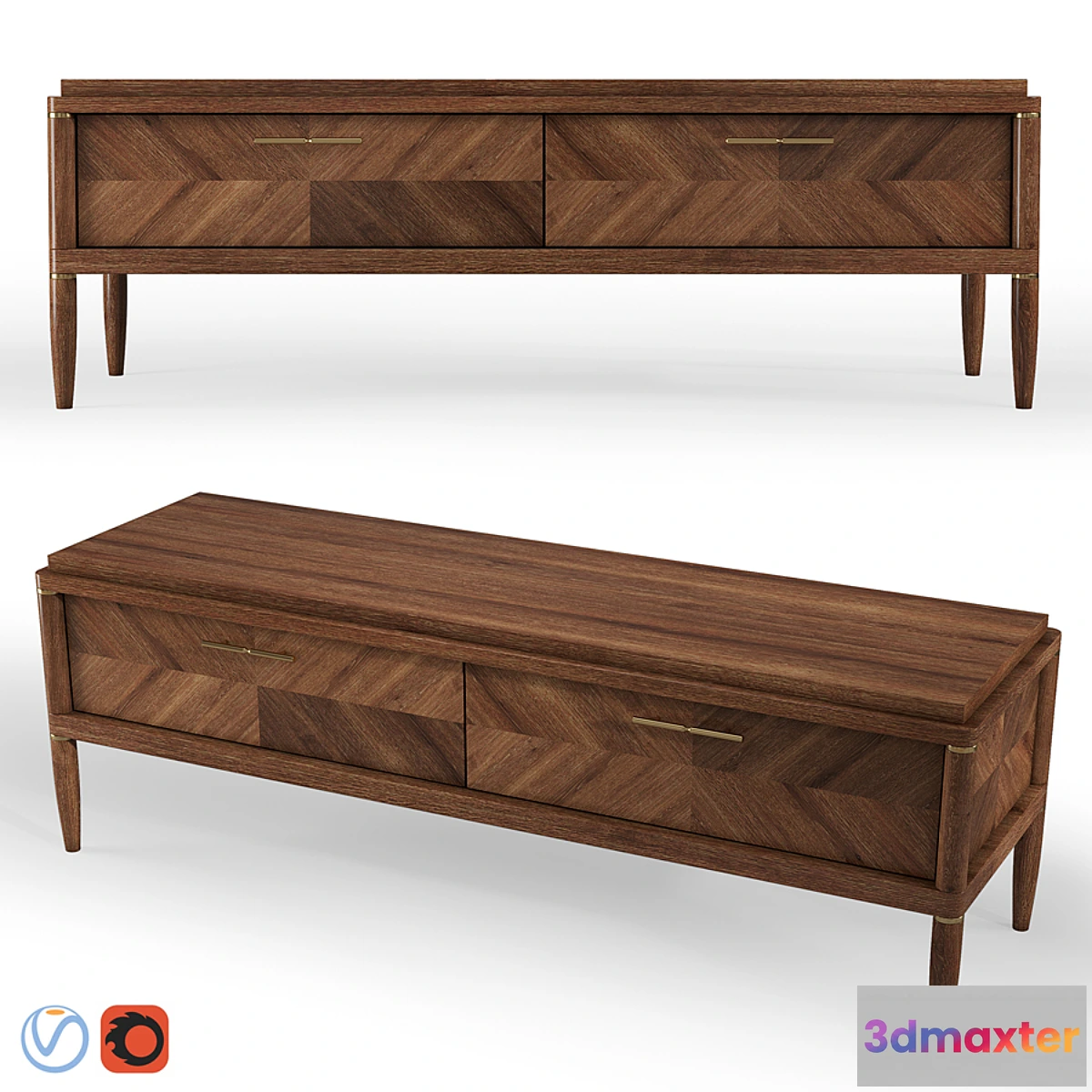 1433426 - Dantone Pattern Media Console 3D Max
