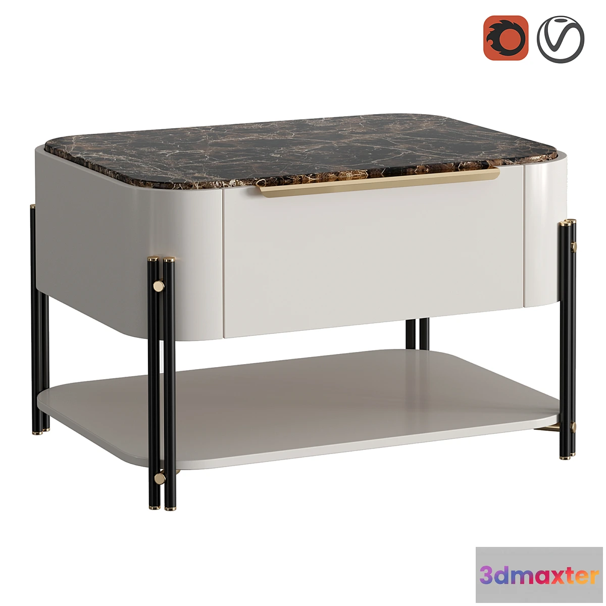 1449960 - BAMBOO I bedside table 3D Max