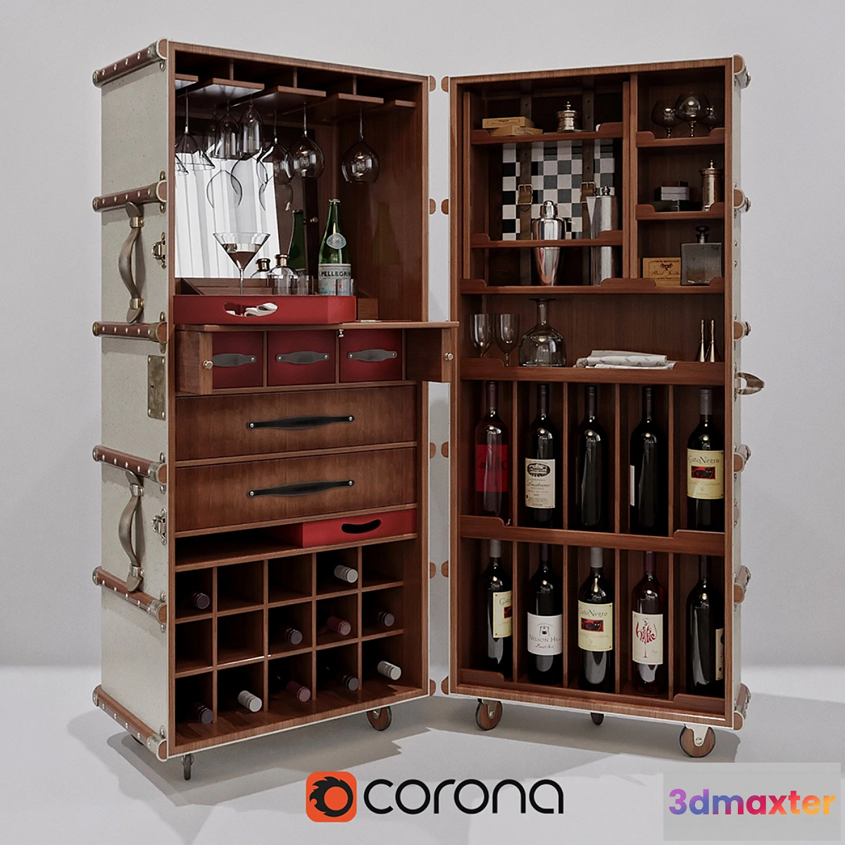 1466304 - Authentic Models Stateroom Trunk bar 3D Max