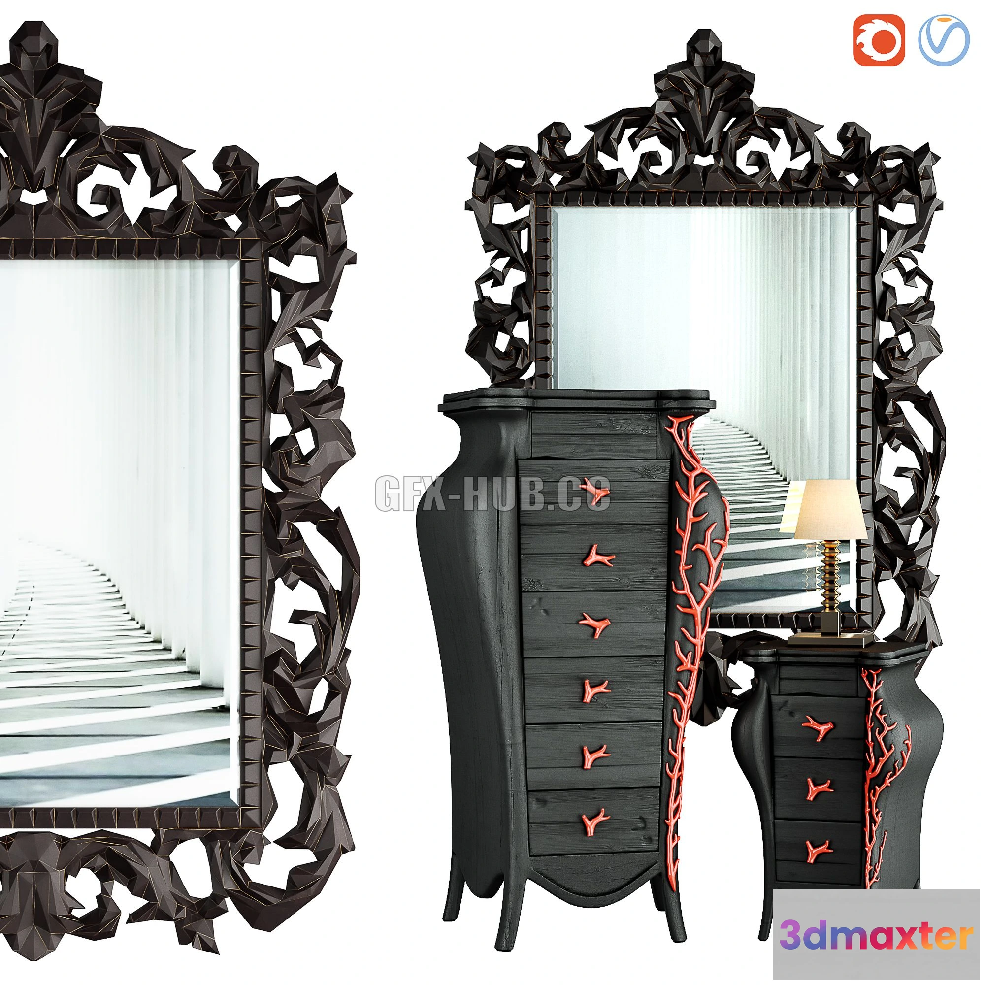 1554735 - 4802-Corallo and 4801-Corallino 3D Max