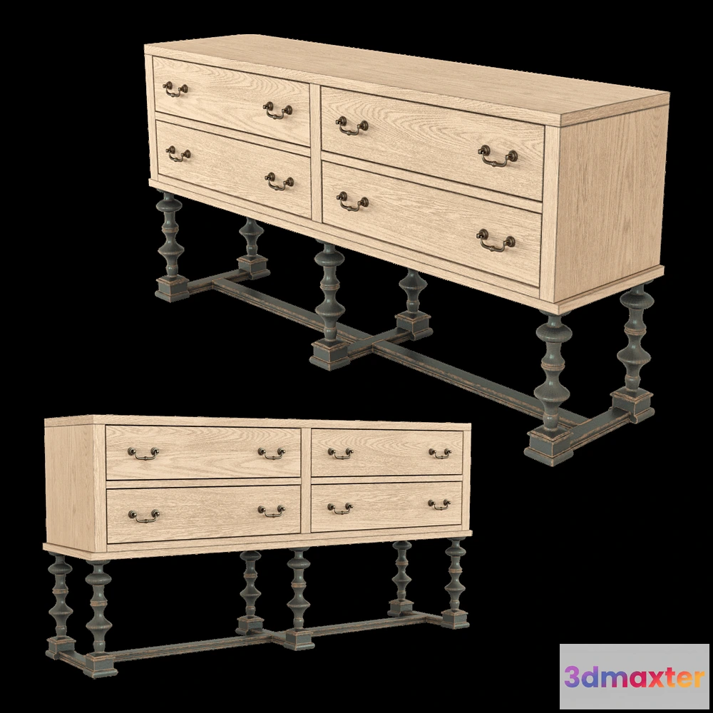 1629228 - Full House - Chest of drawers 1DRLH096 3D Max