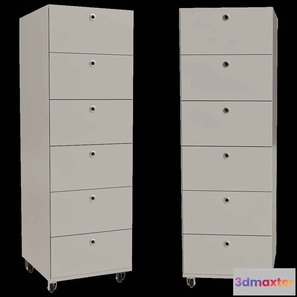 1629422 - Kriptonite - Drawer unit on wheels 3D Max