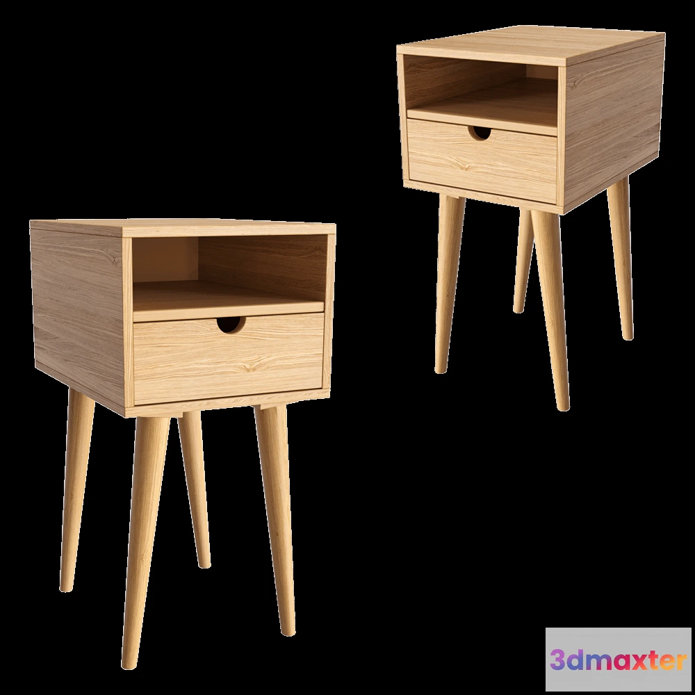 1629538 - lulu’space - Bedside table Scandi Mini 3D Max