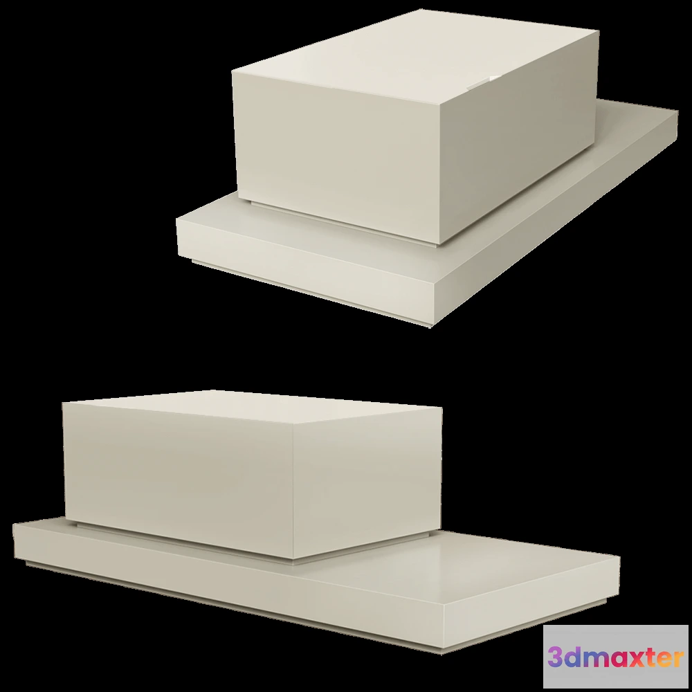 1630036 - Palo Nero - Nightstand Simmetria 3D Max