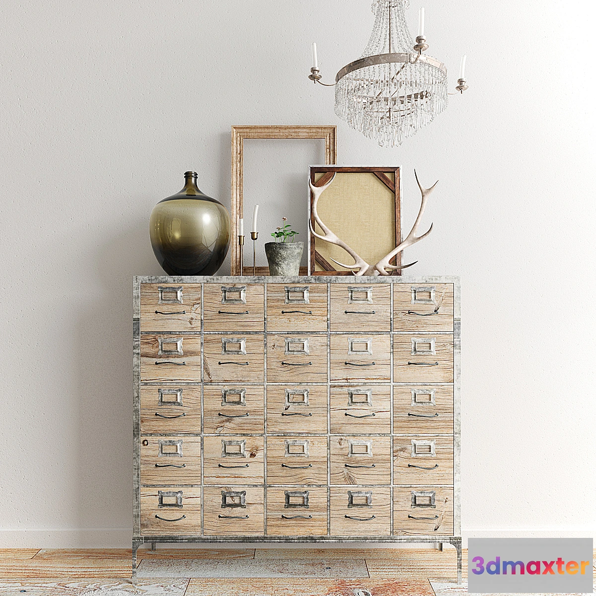 586700 - Old comode with stuff