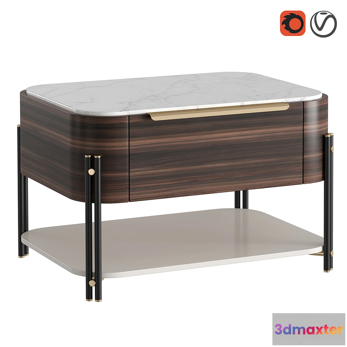601067 - BAMBOO I bedside table