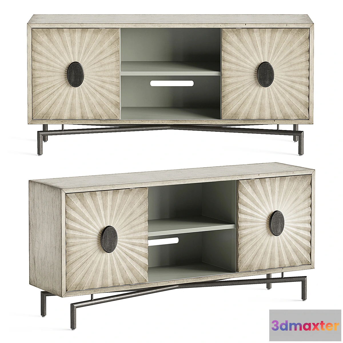 610095 - Coast to Coast Dayton Media Credenza in Cream