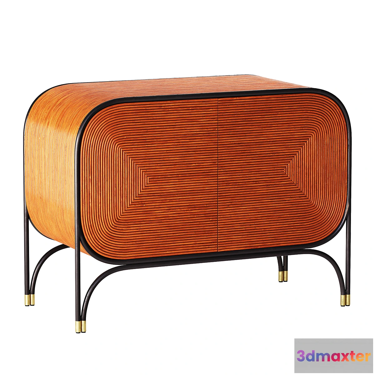 610127 - CB2 Gabi Rattan Entryway Cabinet