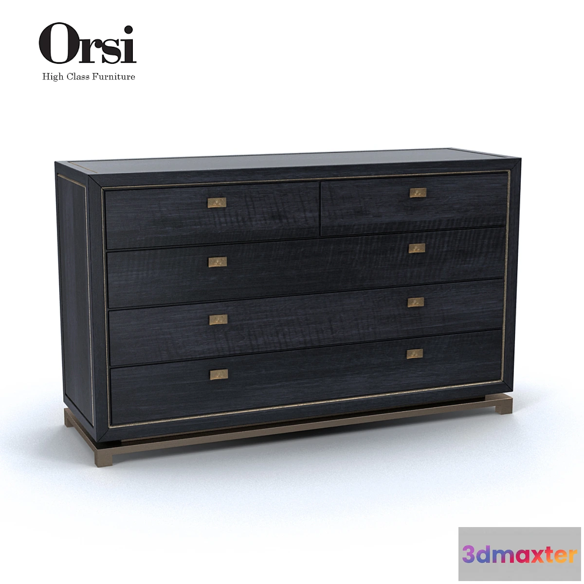 635023 - Orsi BRONZE CHEST of DRAWERS XII