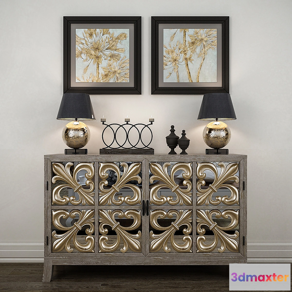 640865 - Slassic decorative set