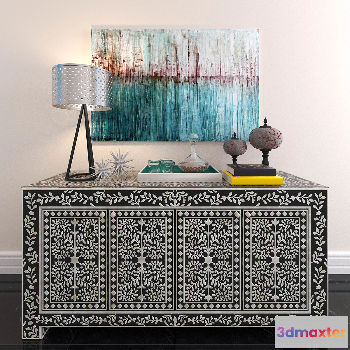 651155 - bone inlay console