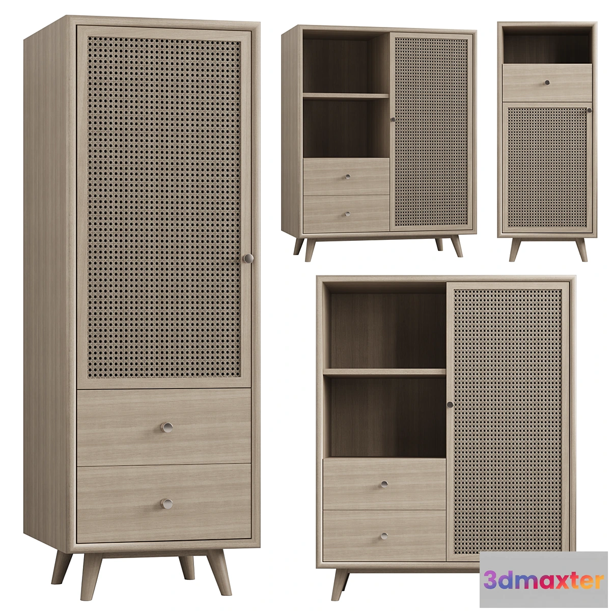 697108 - Chest Wood Rattan - No.2