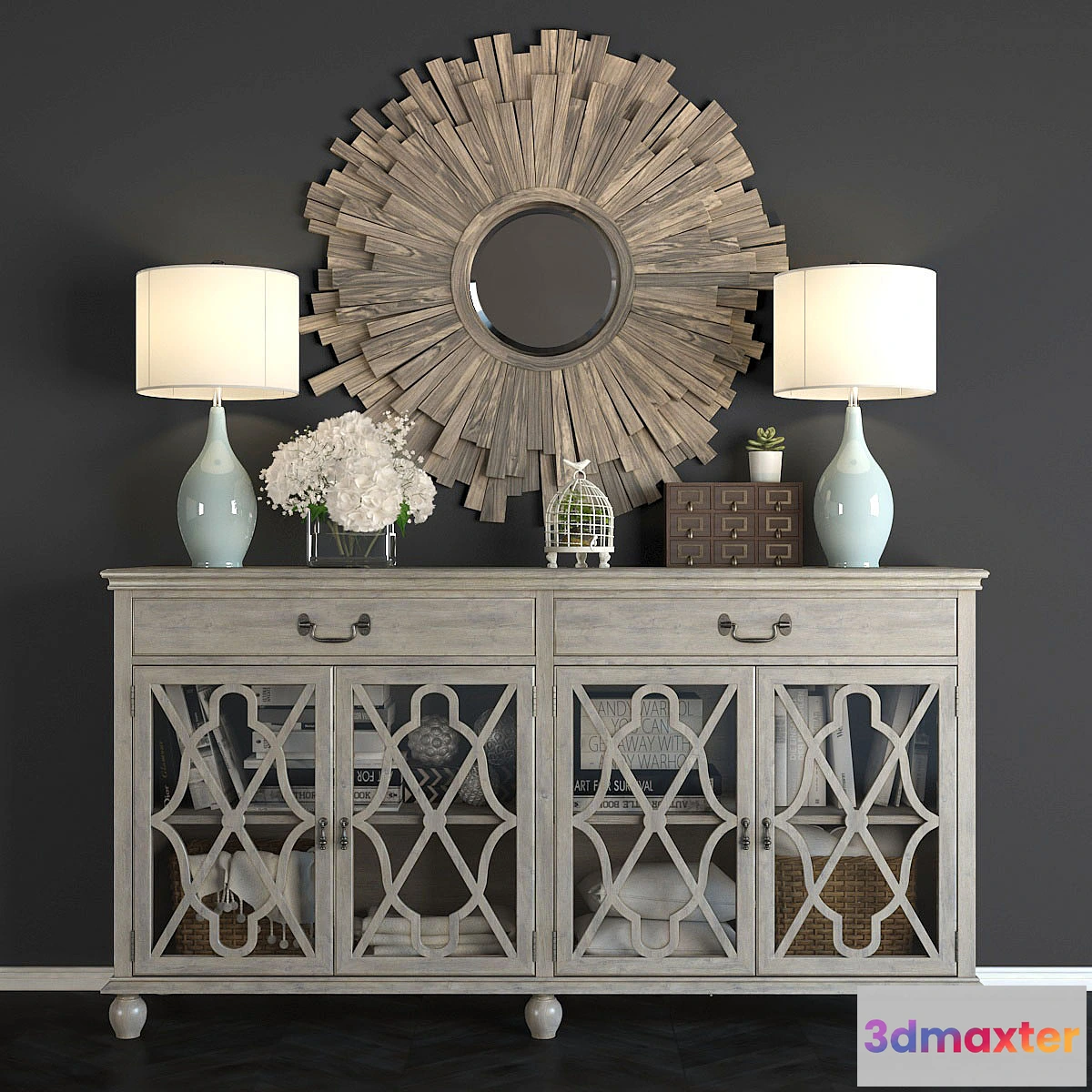 834752 - Buffet Hawthorne Estate with a mirror Vermundo. - No.5