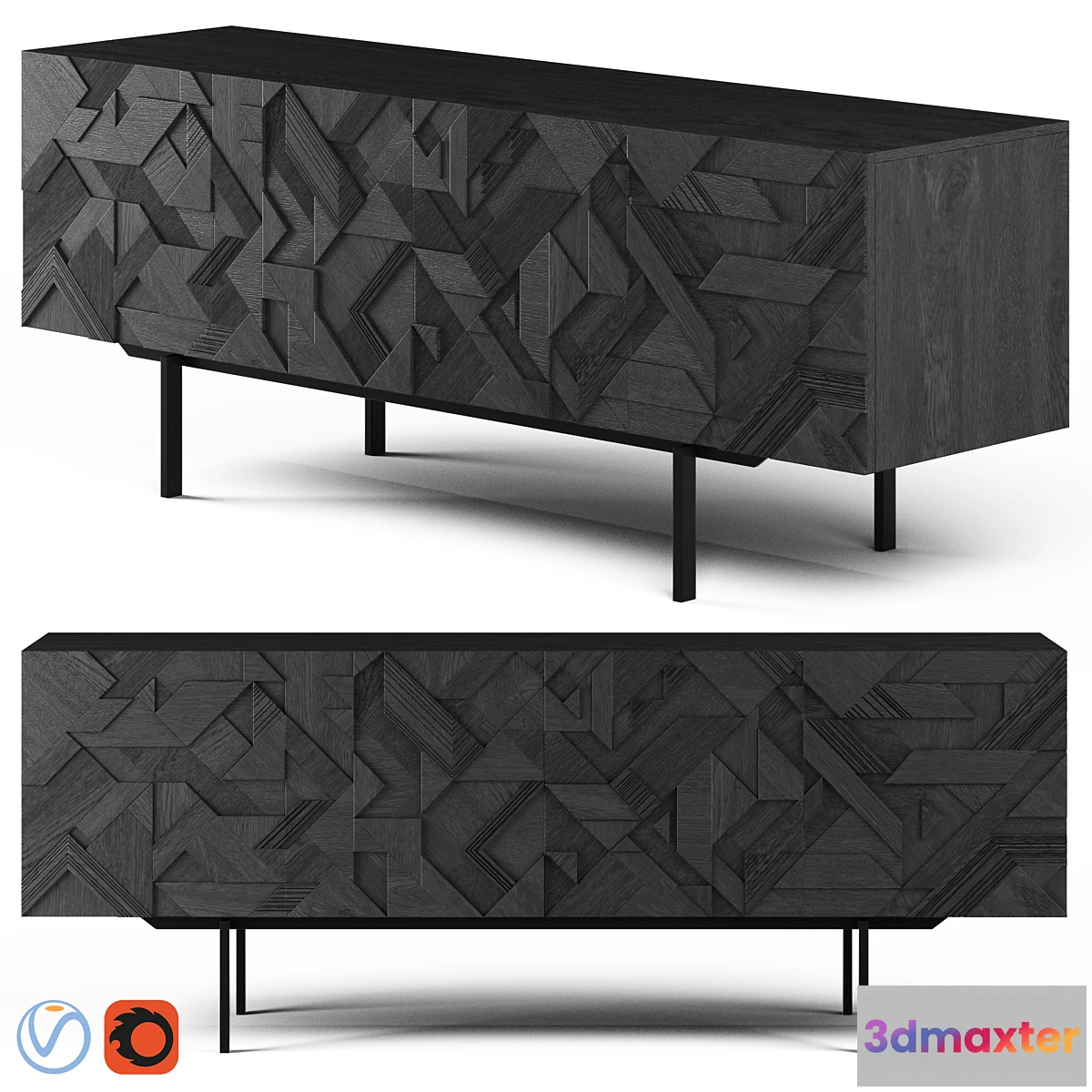 876839 - Globewest Ethnicraft 4 door Buffet - No.4