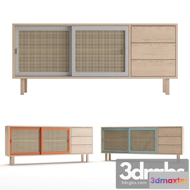 957814 - Colonel Straw Sideboard With Drawers