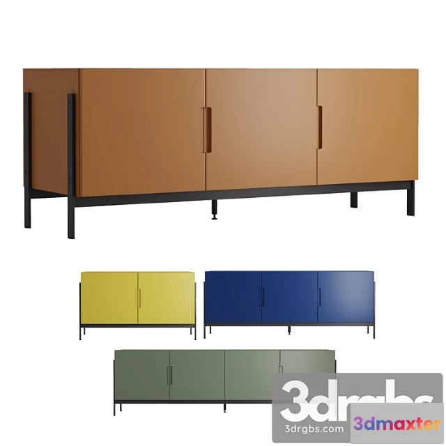 958662 - Low Rectangular Float Sideboard Novamobili