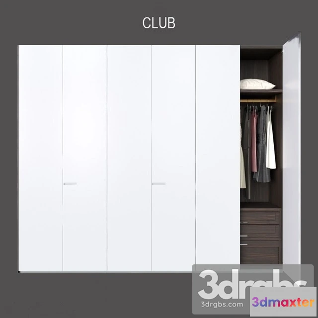 958822 - Moderm White Wardrobe